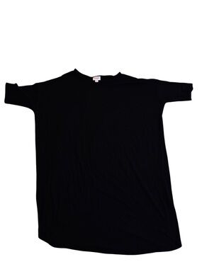 LuLaRoe Irma Black High Low Tunic Top Size S Oversized Soft Stretch